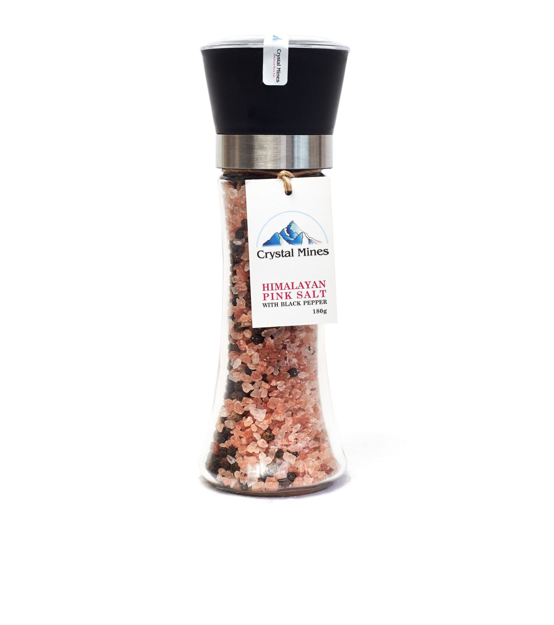 Himalayan Pink Salt and Black Pepper Grinder