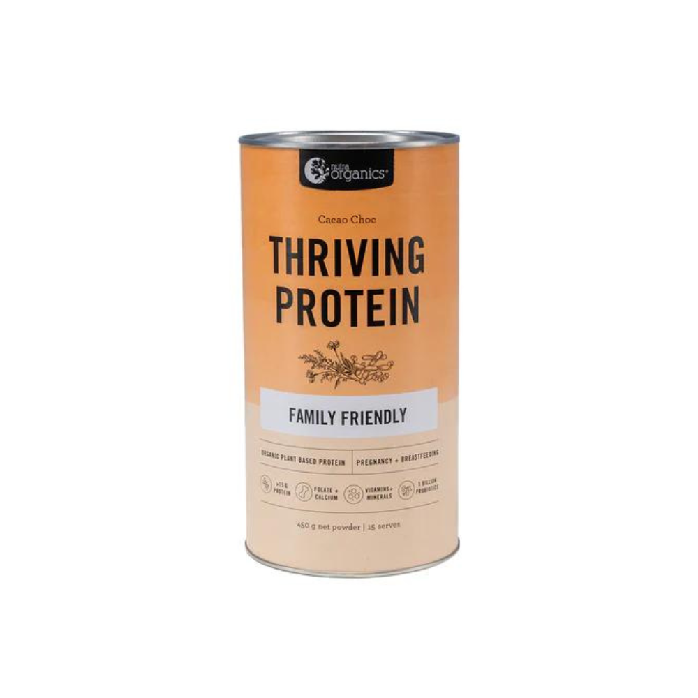 Nutra Organics Thriving Protein Classic Cacao Choc - Royal Nut Company