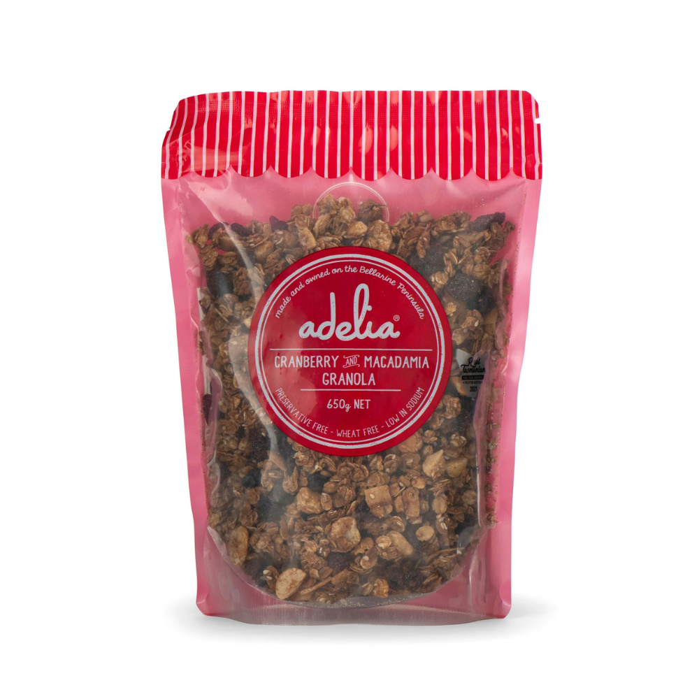 Adelia Cranberry & Macadamia Granola