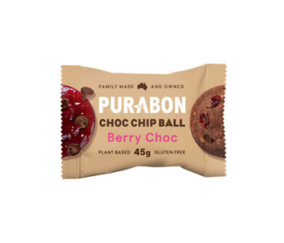 Purabon berry choc chip ball