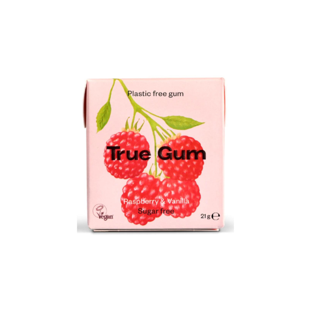 True gum Raspberry and vanilla