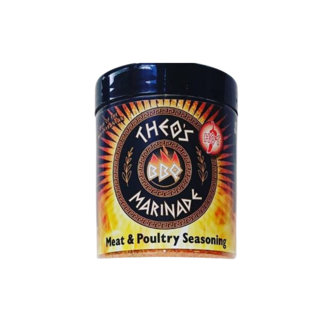 Theo's marinade Meat &poultry seasoning HOT