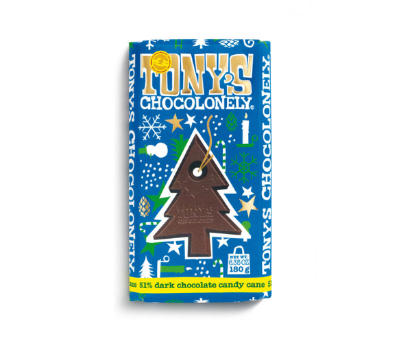 Tony's Chocolonely Dark Chocolate candy cane