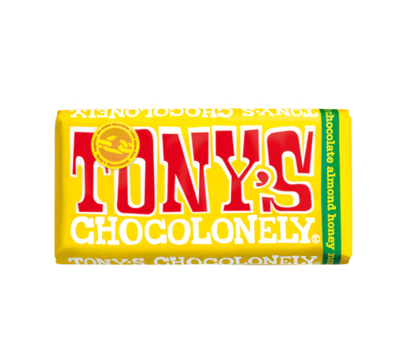 Tony's milk chocolate almond honey nougat