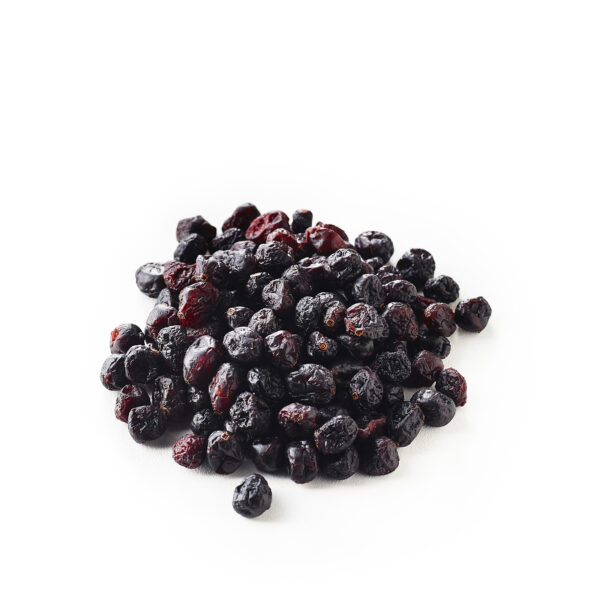 White background image with a pile of Sweetened whole dried cranberry