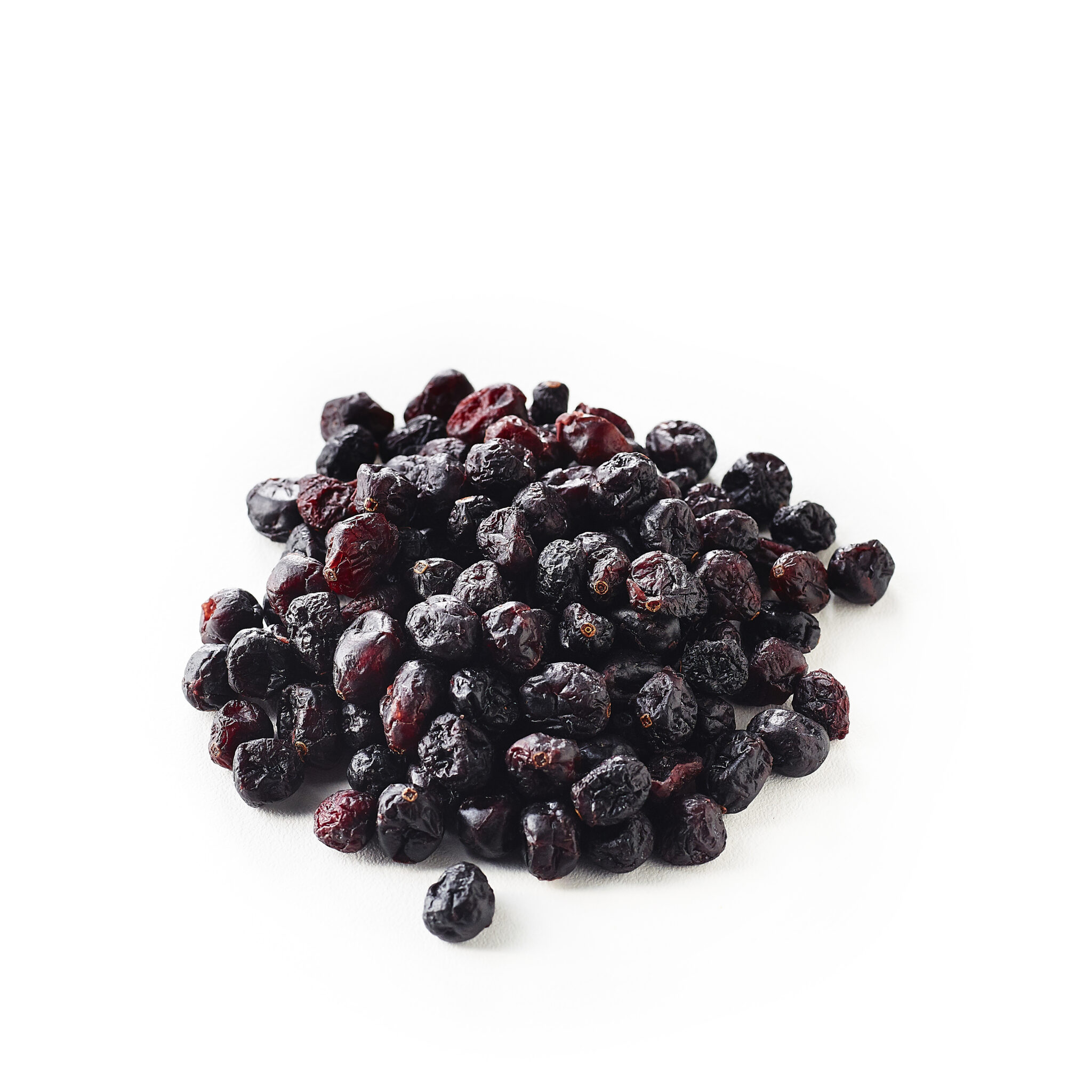 Sweetened Whole Dried Cranberry White background image with a pile of Sweetened whole dried cranberry