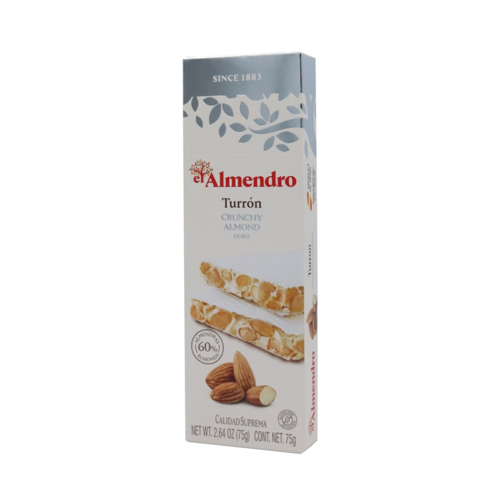 Crunchy almond turron