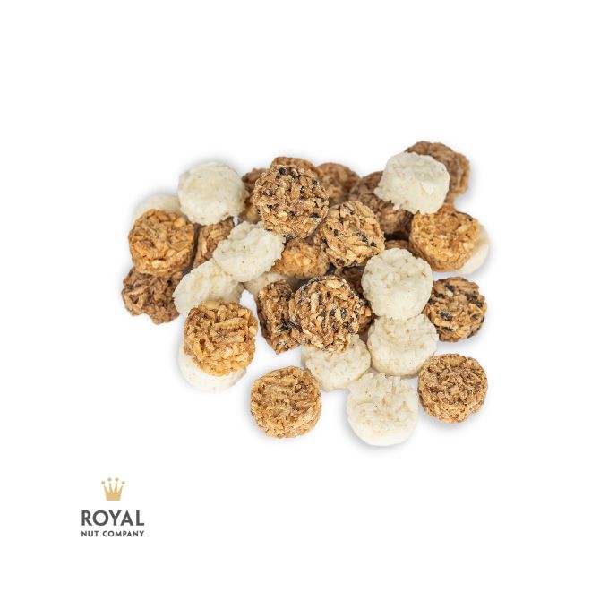 coconut medley A group of coconut crunchy snacks