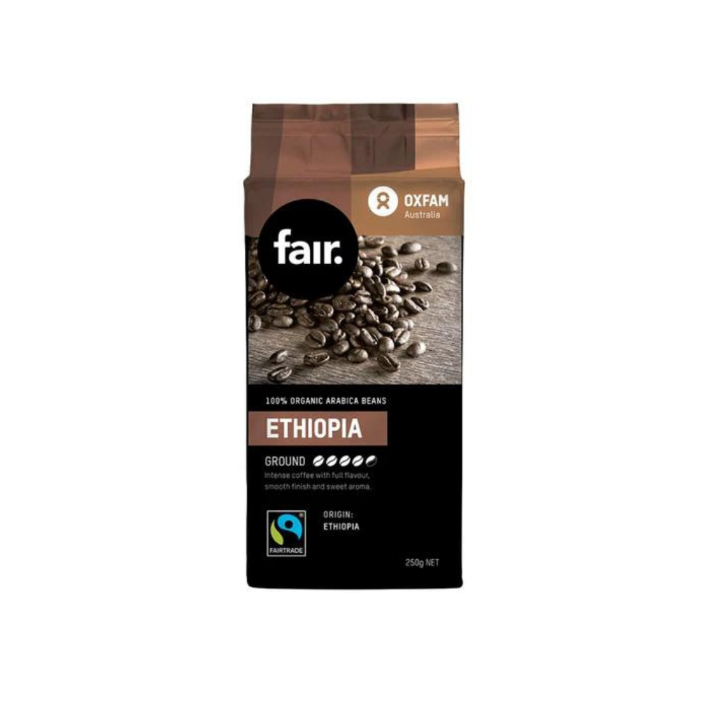 Organic arabica Ethiopian ground beans