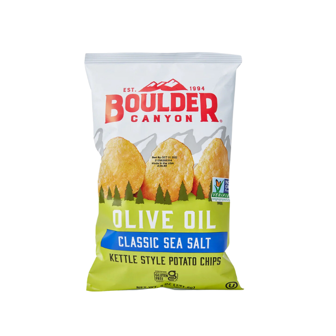 Boulder Olive Oil Classic Sea Salt potato chips