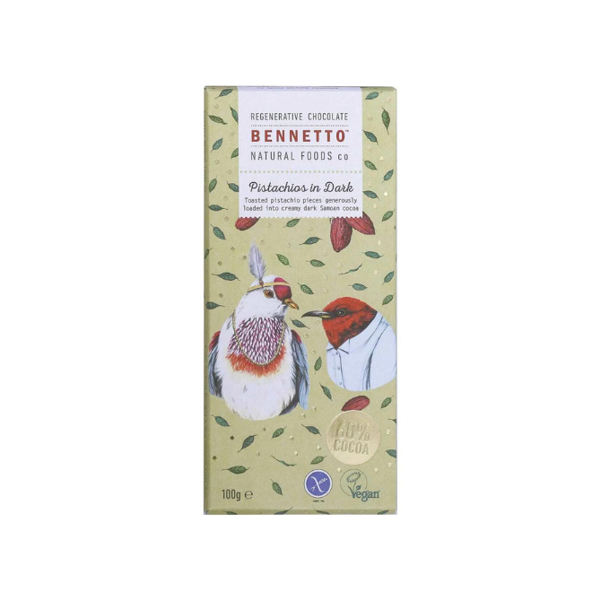 Bennetto Dark chocolate with toasted pistachios