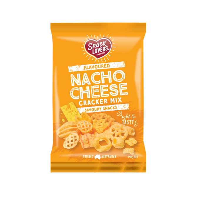 Snack Lovers Nacho Cheese Crackers Mix