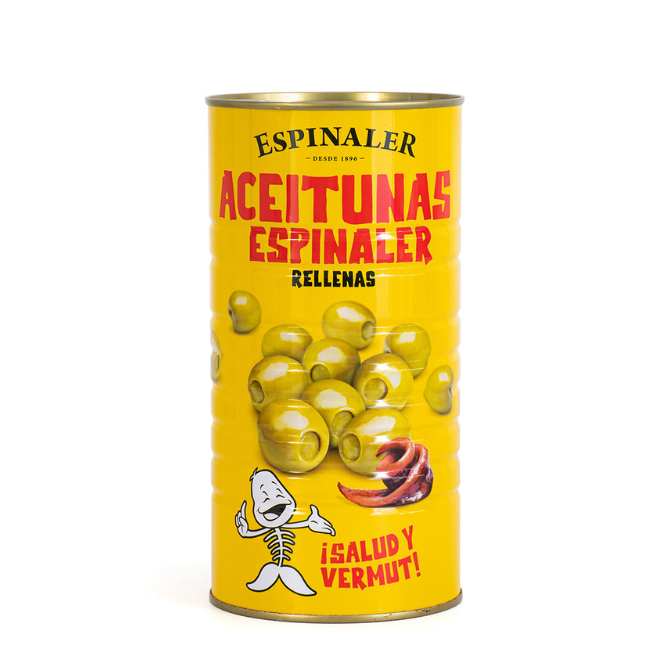 Spanish Green olives with anchovies