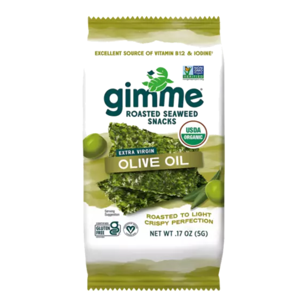 Olive oil roasted seaweed snack