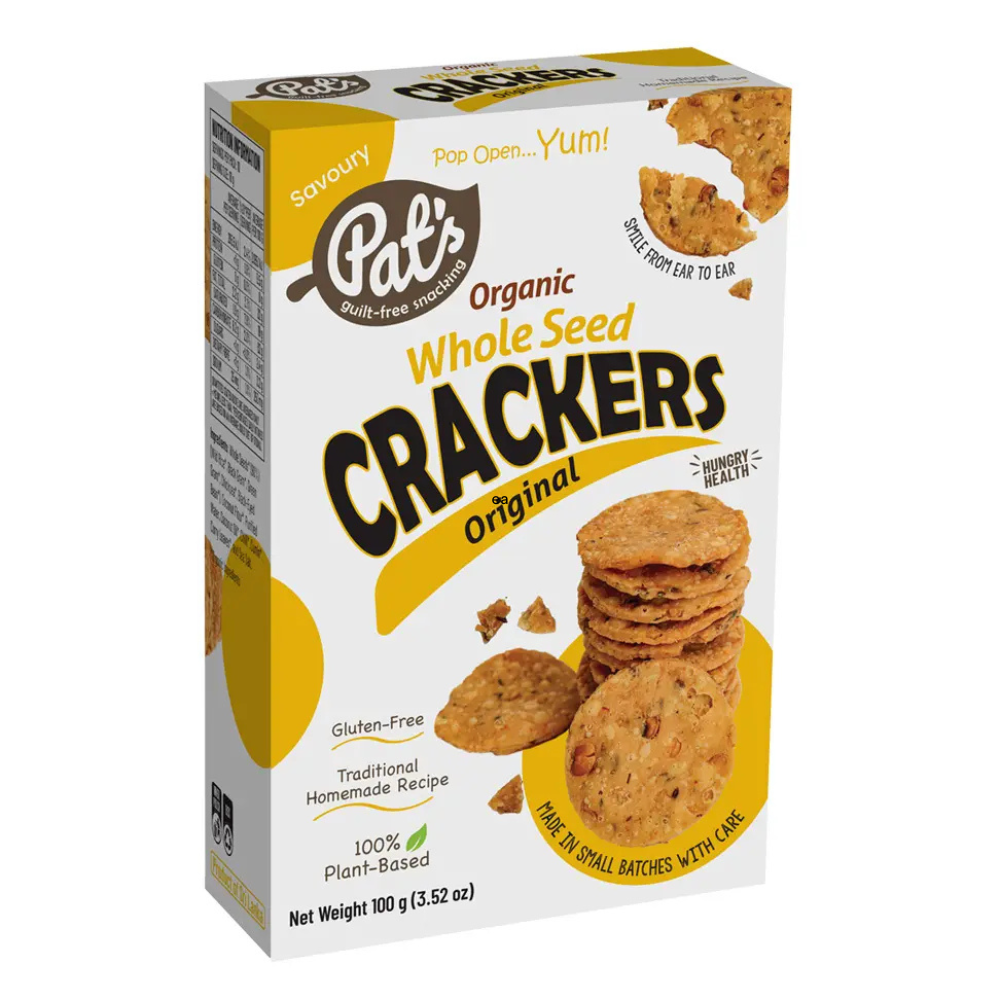 Organic whole seed crackers