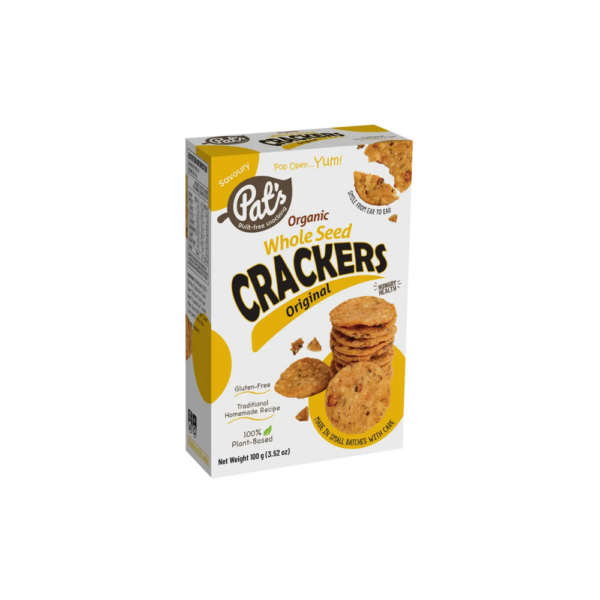 Organic whole seed crackers