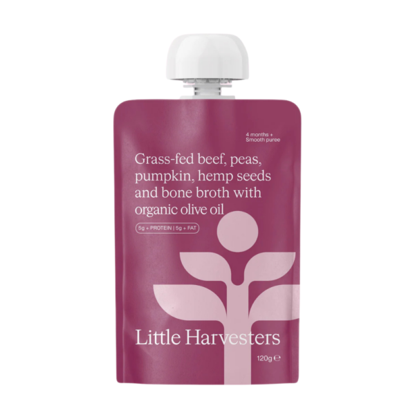 Little Harvesters's beef, peas & pumpkin pouch