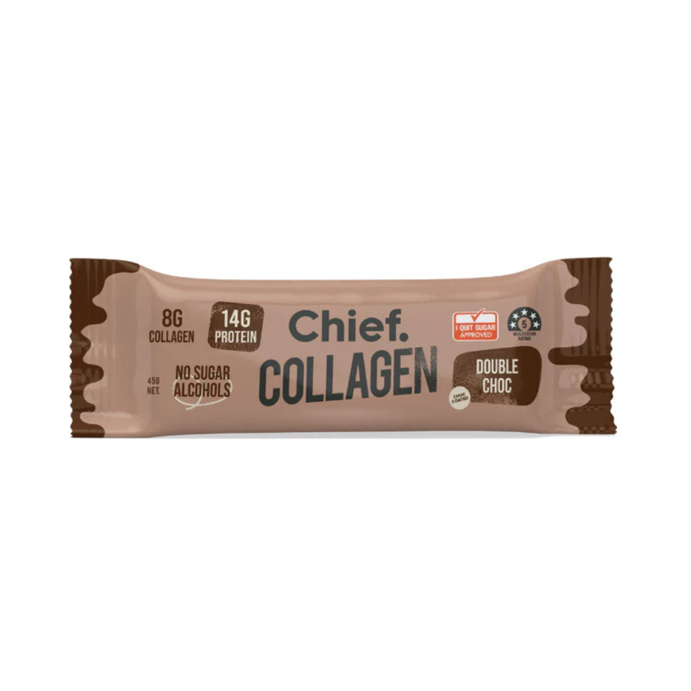 Chief collagen double choc bar