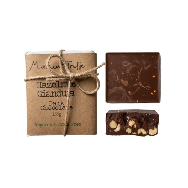 Monsieur truffe dark chocolate hazelnut gianduja bar