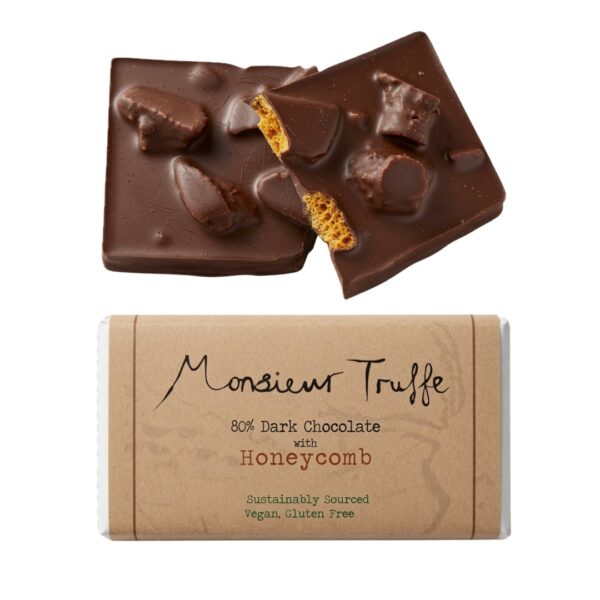 Monsieur Truffle dark chocolate honeycomb bar