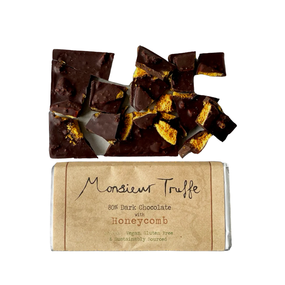 Monsieur Truffle dark chocolate honeycomb bar