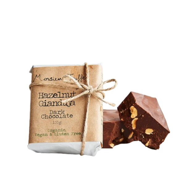 Monsieur truffe dark chocolate hazelnut gianduja bar