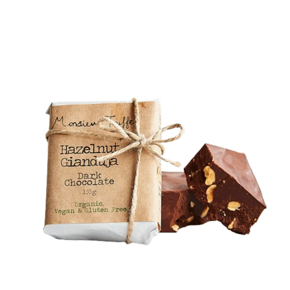 Monsieur truffe dark chocolate hazelnut gianduja bar
