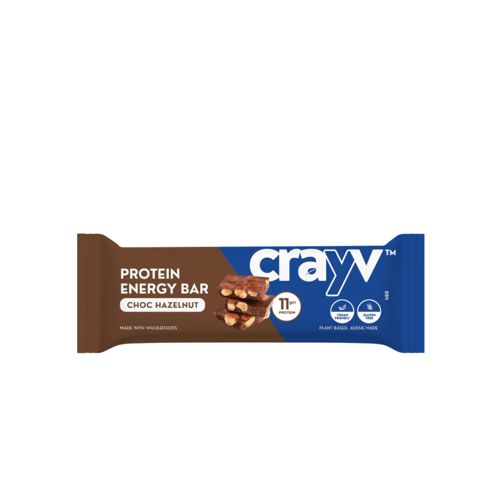 Crayv choc hazelnut protein bar
