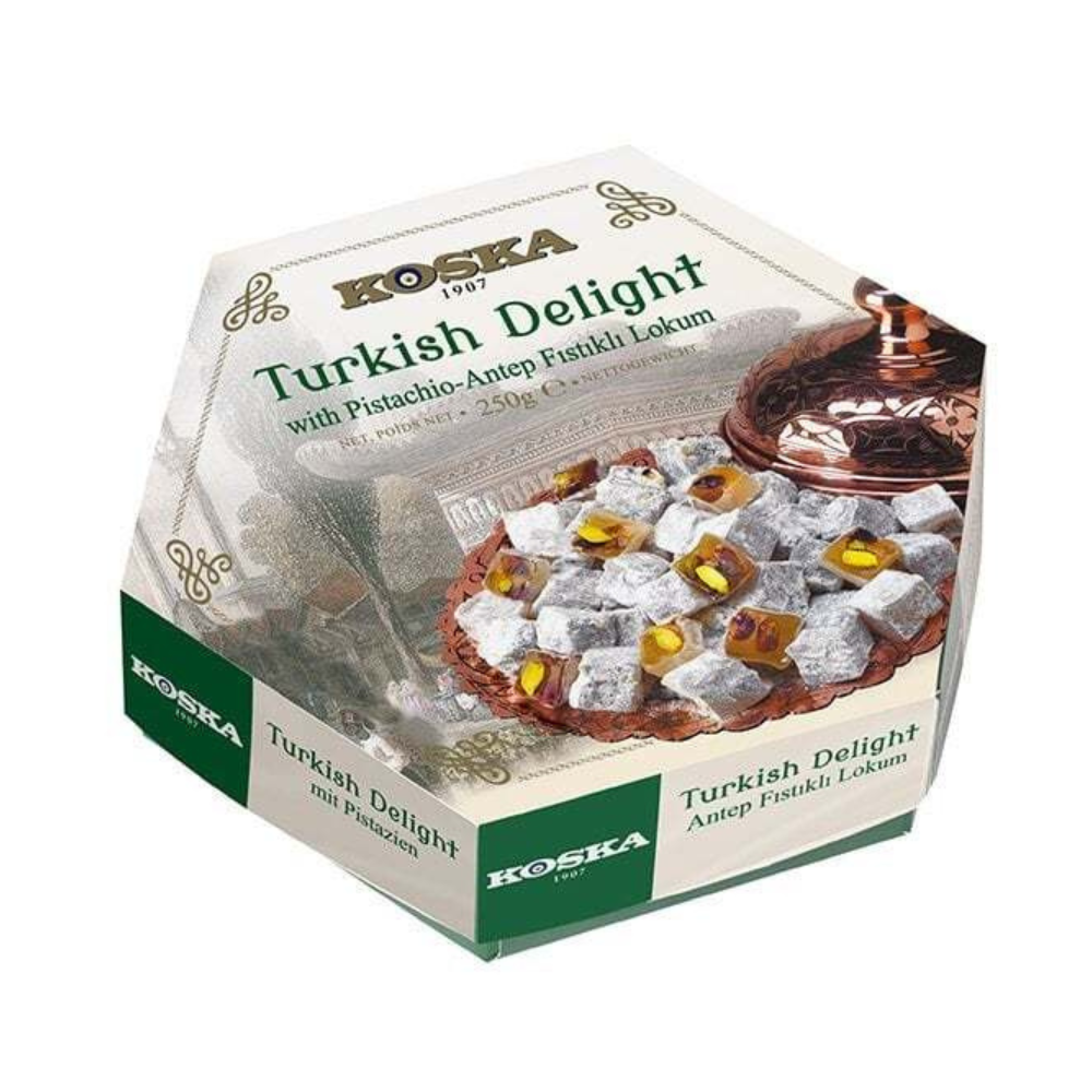 Koska turkish delight with pistachios