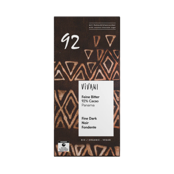 Vivani 92% fine dark cacao