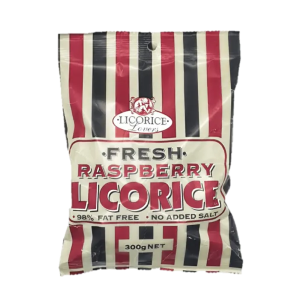 Fresh raspberry licorice