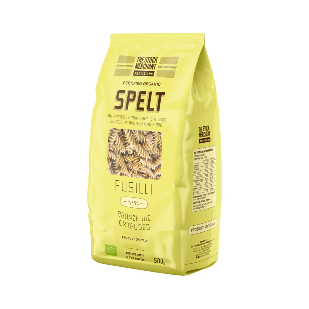 The Stock Merchant organic spelt fusilli
