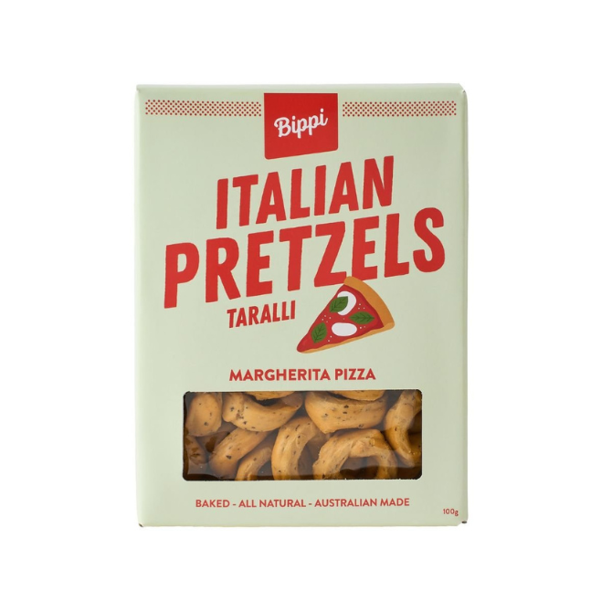 Bippi italian pretzels margherita pizza