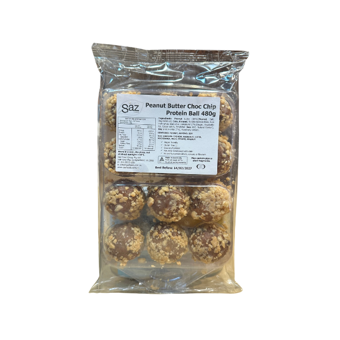 Peanut butter choc chip protein balls