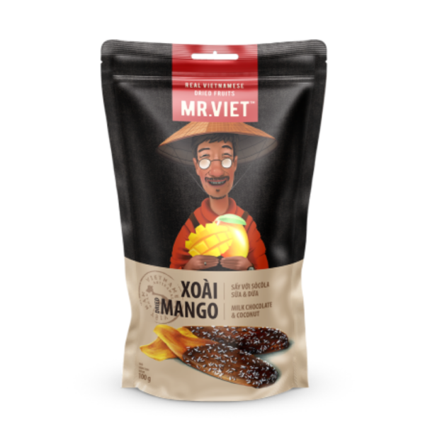 Mr. Viet Dried Mango Milk Chocolate & Coconut
