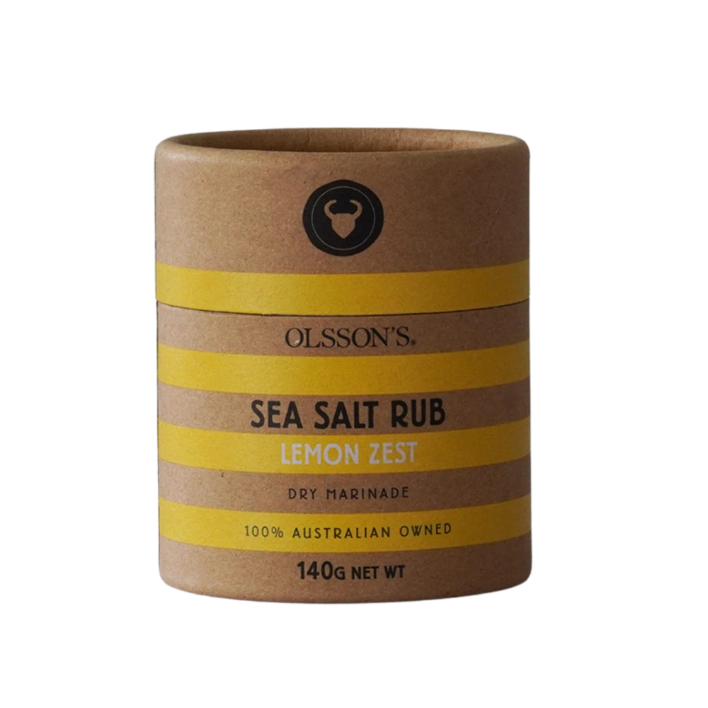 Olsson's lemon zest dry marinade sea salt rub
