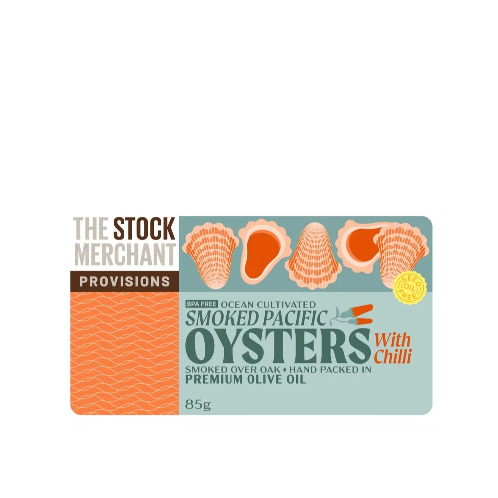 The Stock Merchant Smoked Pacific Oysters with chilli